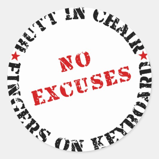 Butt in Chair Fingers op toetsenbord - Sticker She (Voorkant)