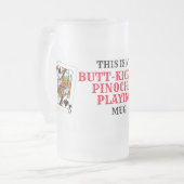 Butt Kicking Pinochle Matglas Bierpul (Voorkant links)