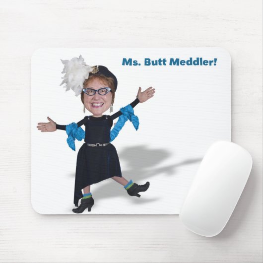 Butt Meddler, Diva van Doo Mousepad Muismat (Met muis)