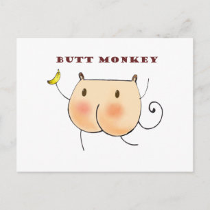 Butt Monkey Briefkaart