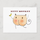 Butt Monkey Briefkaart (Voorkant)