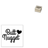 Butt Nugget Chicken Egg Stamp Rubberstempel (Gestempeld)