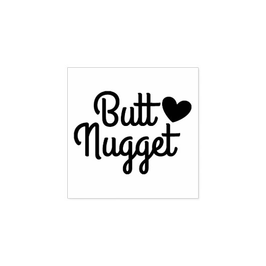 Butt Nugget Chicken Egg Stamp Rubberstempel (Afrduk)