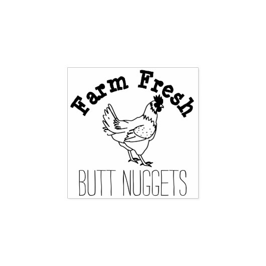 Butt Nuggets Egg Stamp Rubberstempel (Afrduk)