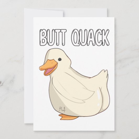 Butt Quack Kaart (Voorkant)
