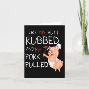 Butt Rubbed & amp; Mijn varkensvlees getrokken BBQ Kaart