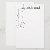 Butt Scratch Pad Briefpapier (Voorkant / Achterkant)