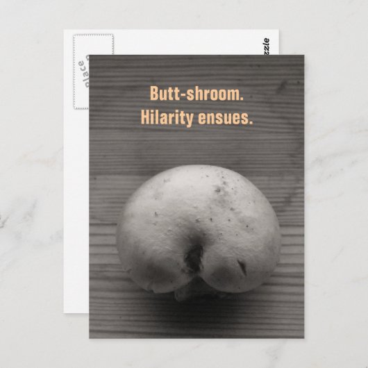 Butt-shroom Briefkaart (Voorkant / Achterkant)