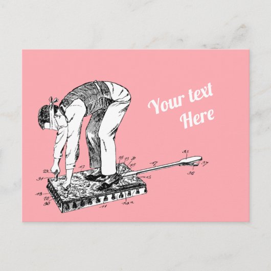 Butt Spanking Machine Patent Briefkaart (Voorkant)