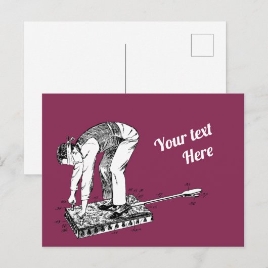 Butt Spanking Machine Patent Briefkaart (Voorkant / Achterkant)