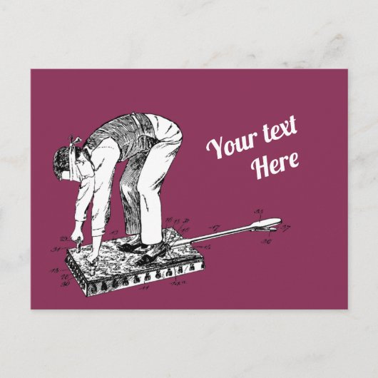 Butt Spanking Machine Patent Briefkaart (Voorkant)