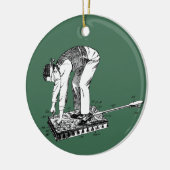 Butt Spanking Machine Patent Keramisch Ornament (Links)