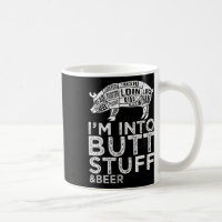 Butt Stuff en Beer Pork Snijdt Grillen BBQ Grappen
