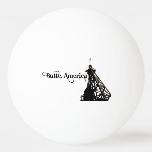 Butte, America Ping Pong Ball (Voorkant)