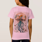 "Butte Celestial Jellyfish: Artistiek T-Shirt Ontw (Achterkant)