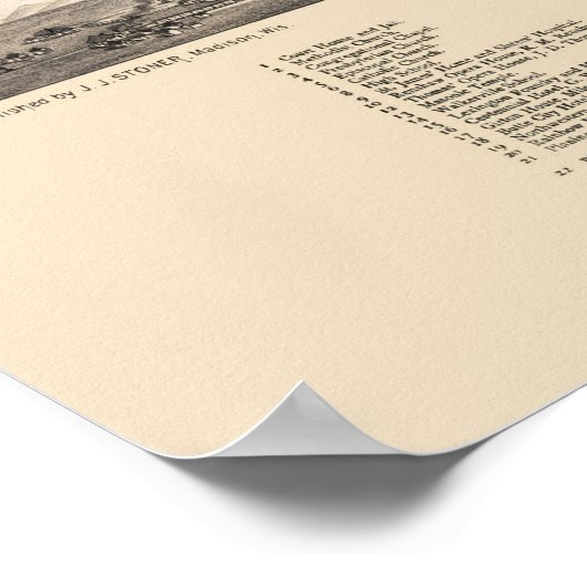 Butte City, MT Panorama Map - 1884 Poster (Hoek)