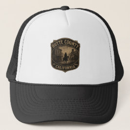 Butte County Californië – Ontwerp van een badge ui Trucker Pet