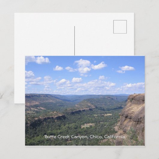 Butte Creek Canyon in Butte County California Briefkaart (Voorkant / Achterkant)