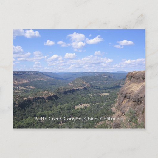 Butte Creek Canyon in Butte County California Briefkaart (Voorkant)
