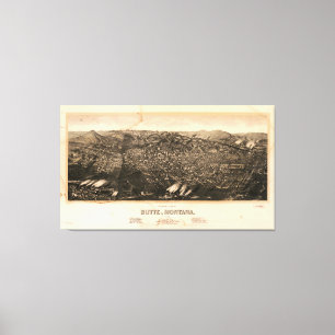 Butte, Montana (1904) Canvas Afdruk