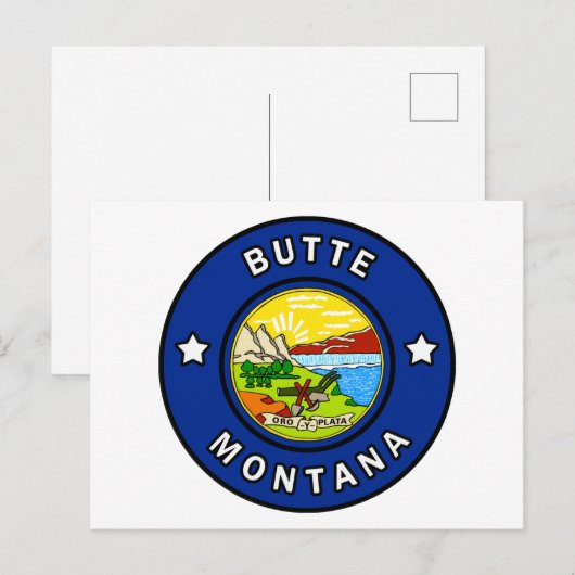 Butte Montana Briefkaart (Voorkant / Achterkant)