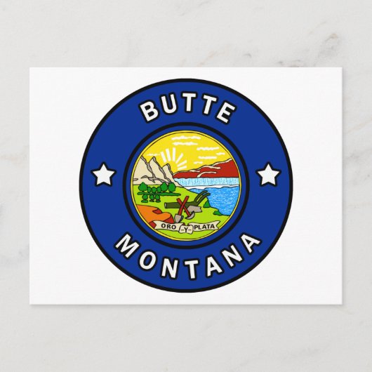 Butte Montana Briefkaart (Voorkant)