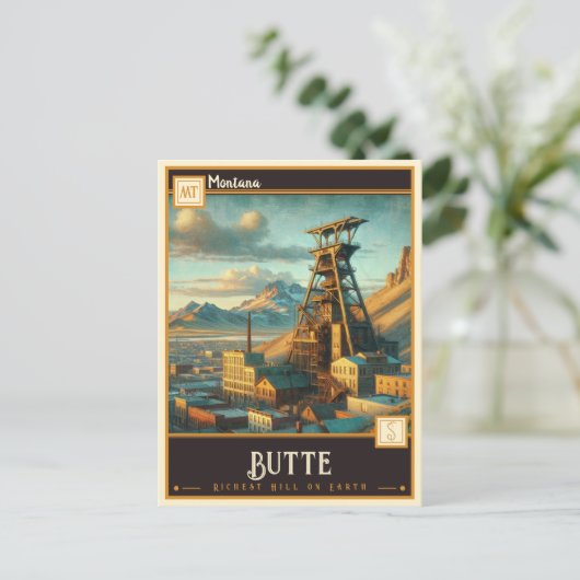 Butte, Montana |  Briefkaart (Staand voorkant)