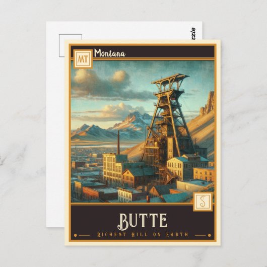 Butte, Montana |  Briefkaart (Voorkant / Achterkant)