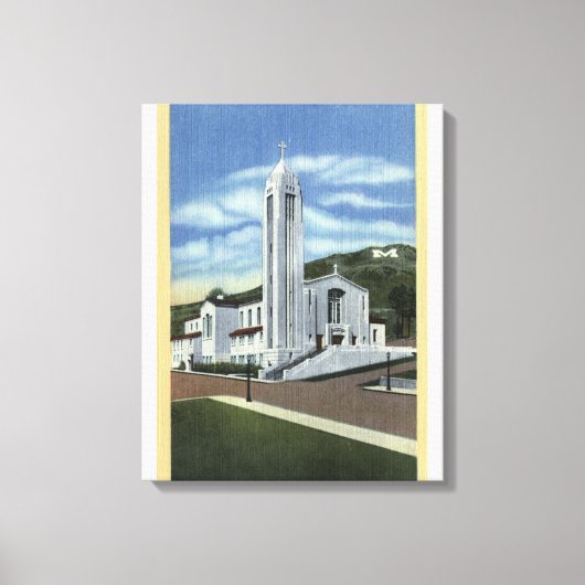 Butte, Montana - Immaculate Conception Church Canvas Afdruk (Voorkant)