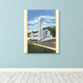 Butte, Montana - Immaculate Conception Church Canvas Afdruk (Insitu (Houten vloer))