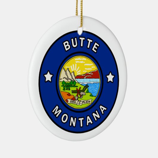 Butte Montana Keramisch Ornament (Rechts)