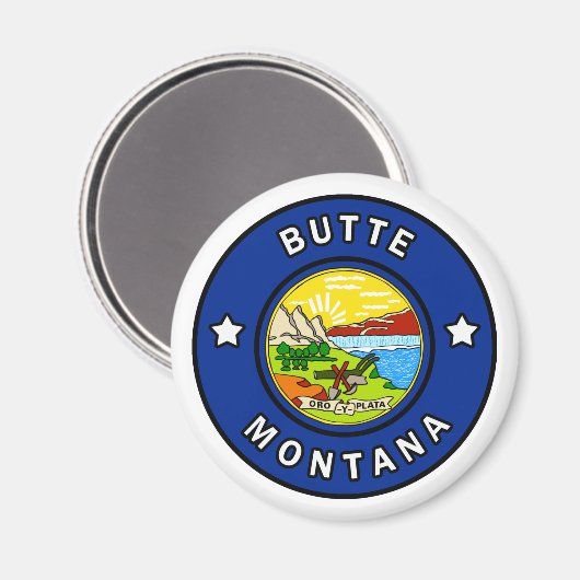 Butte Montana Magneet (Voorkant / Achterkant)