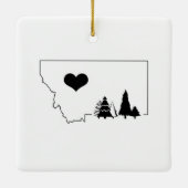 Butte Montana Montana Love Ornament (Achterkant)