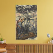 Butte, Montana - Ondergrondse boringen in koper Canvas Afdruk (Insitu (Woonkamer))