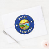 Butte Montana Ronde Sticker (Envelop)