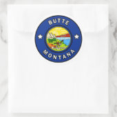 Butte Montana Ronde Sticker (Tas)