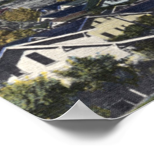 Butte, Montana - School of Mines Uitzicht van Poster (Hoek)