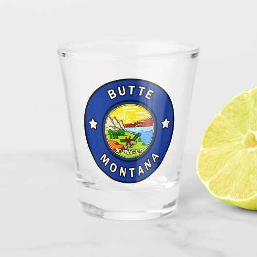 Butte Montana Shot Glas (Voorkant)