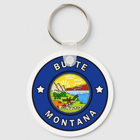 Butte Montana Sleutelhanger (Voorkant)