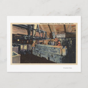 Butte, Montana - Underground Motor Briefkaart
