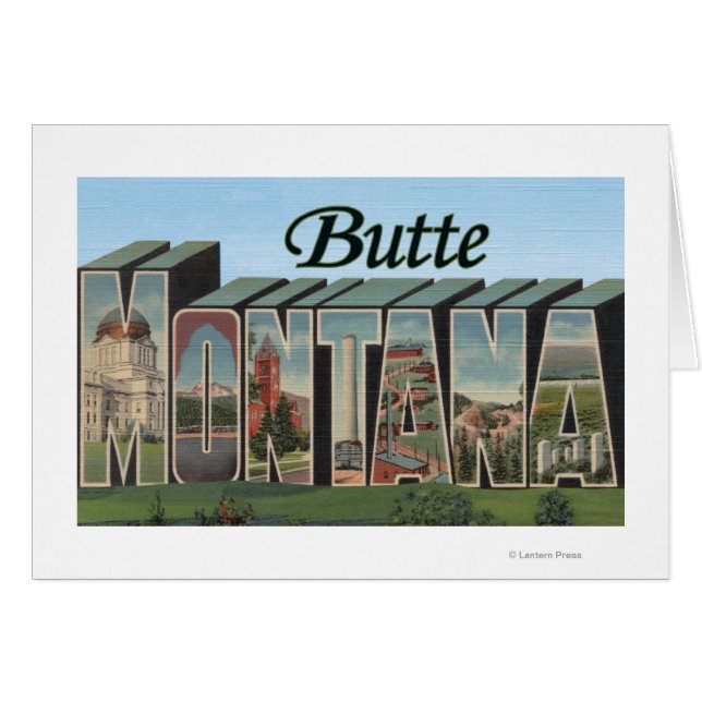 Butte, MontanaLarge Letter ScenesButte, MT (Voorkant Horizontaal)