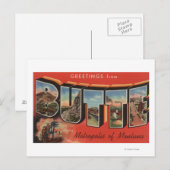 Butte, MontanaLarge Letter ScenesButte, MT 2 Briefkaart (Voorkant / Achterkant)