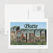 Butte, MontanaLarge Letter ScenesButte, MT Briefkaart (Voorkant / Achterkant)