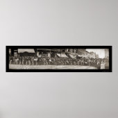 Butte MT Motorcycle Foto 1914 Poster (Voorkant)