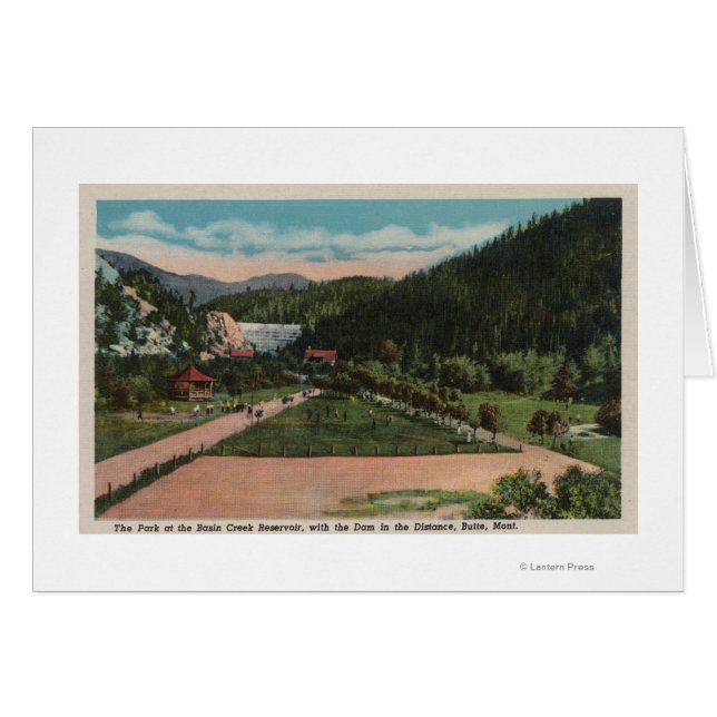 Butte, MT - Uitzicht van het Basin Creek Reservior (Voorkant Horizontaal)
