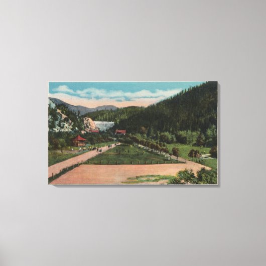 Butte, MT - Uitzicht van het Basin Creek Reservior Canvas Afdruk (Voorkant)