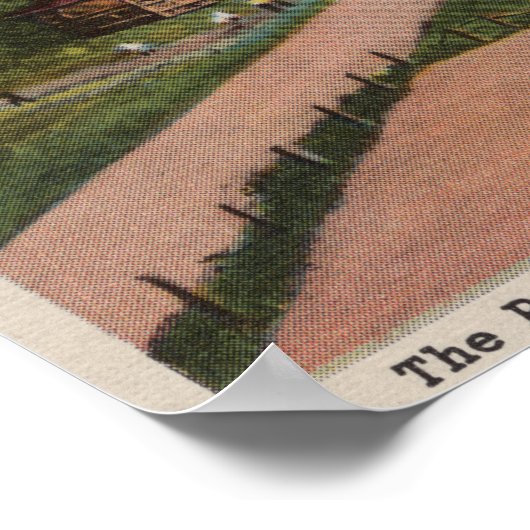 Butte, MT - Uitzicht van het Basin Creek Reservior Poster (Hoek)