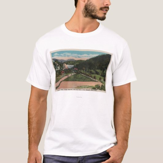 Butte, MT - Uitzicht van het Basin Creek Reservior T-shirt (Voorkant)