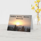 Butte van het zadel, Havre Montana Kaart (Gele Bloem)