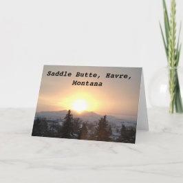 Butte van het zadel, Havre Montana Kaart